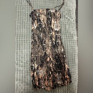 Snake print dress